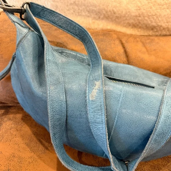 Latico Denim Blue Leather Callie Sling/Crossbody Bag - Picture 6 of 13